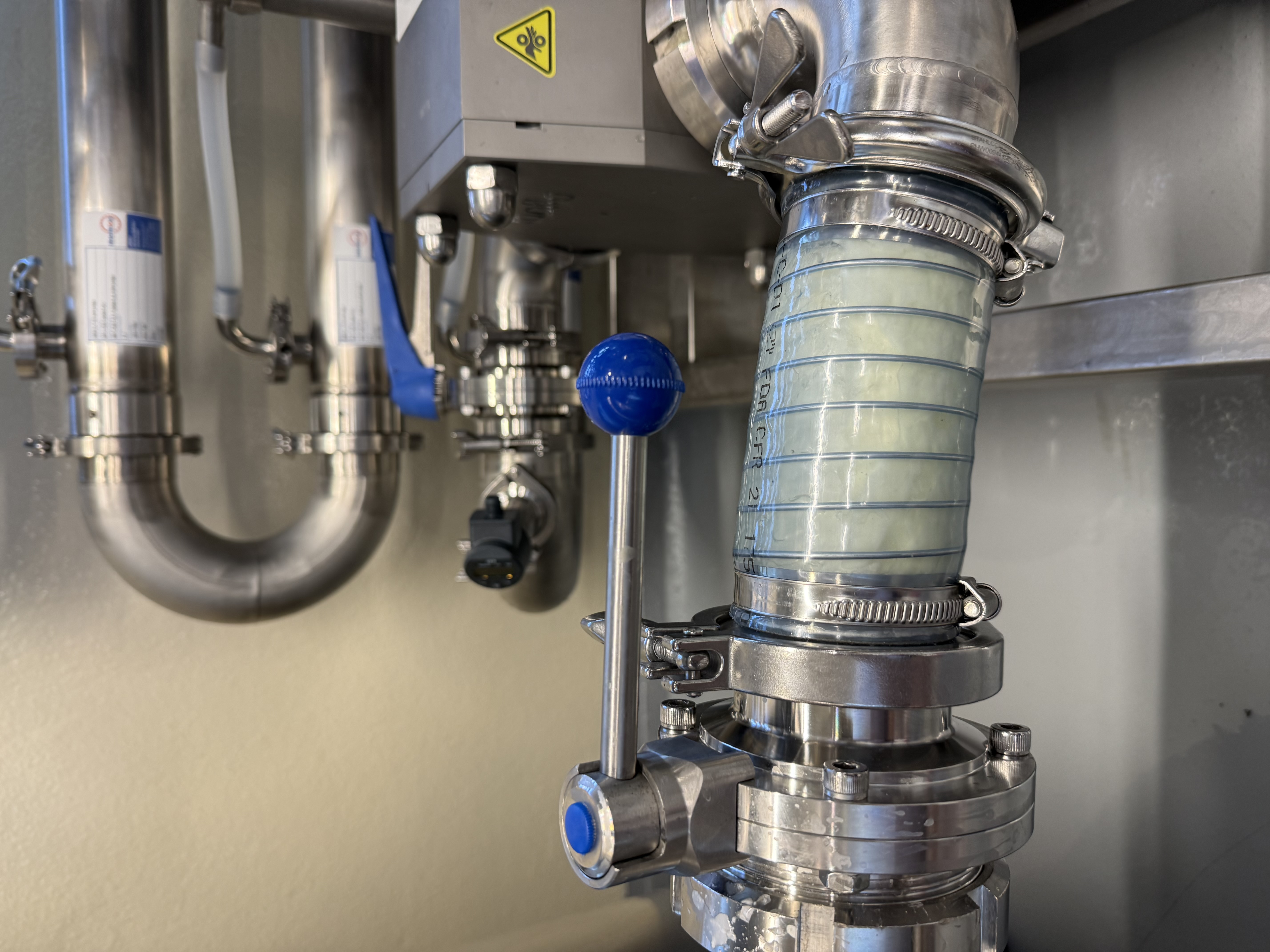 Filtration des Joghurts